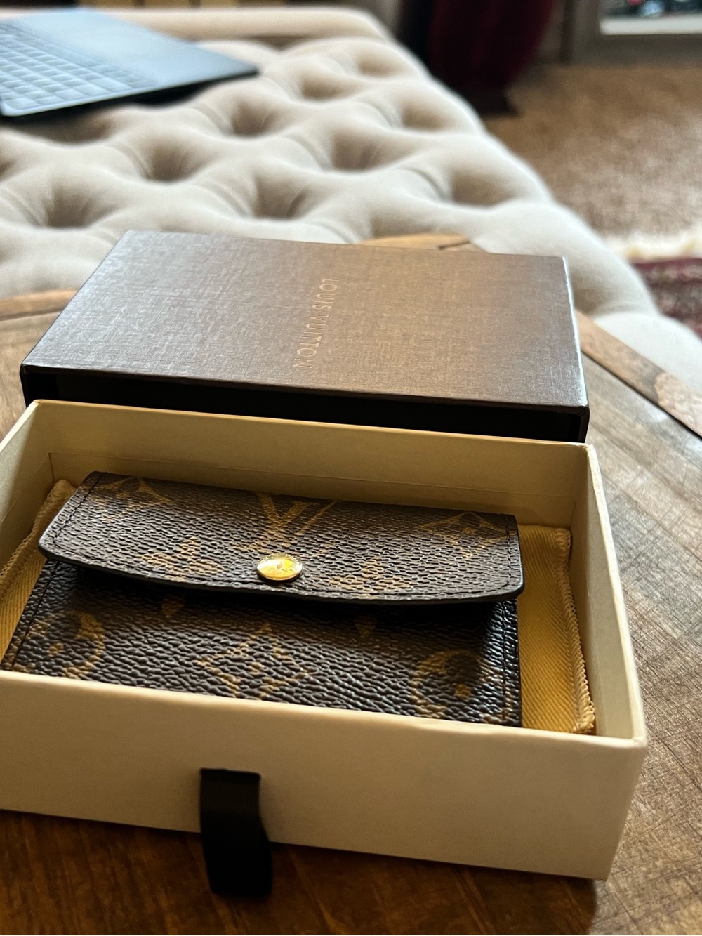 Louis Vuitton Monogram compact snap wallet, made in France. With the box - Picture 3 of 16